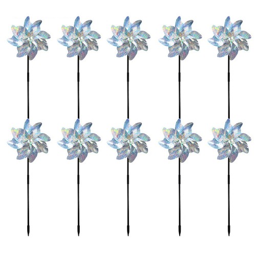 Outdoor reflective windmills