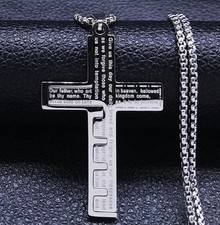 Silver Lord's Prayer Engraved