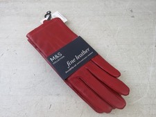 Ladies Leather Gloves Marks & Spencer Medium in Burgundy