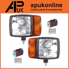 2x Head Light Lamp & Plug