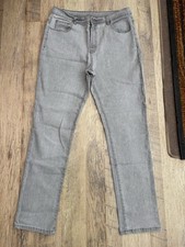 Soft Stretch Grey Straight Leg