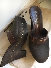 HENRY BEGUELIN ITALY platform clogs bronze brown Sz 35 would suit 36 UK3.5 NWOB
