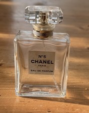 Designer: Chanel. Chanel No 5.Empty Glass Bottle. No Box
