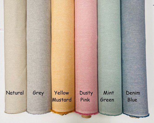 Linen look plain - look, culla