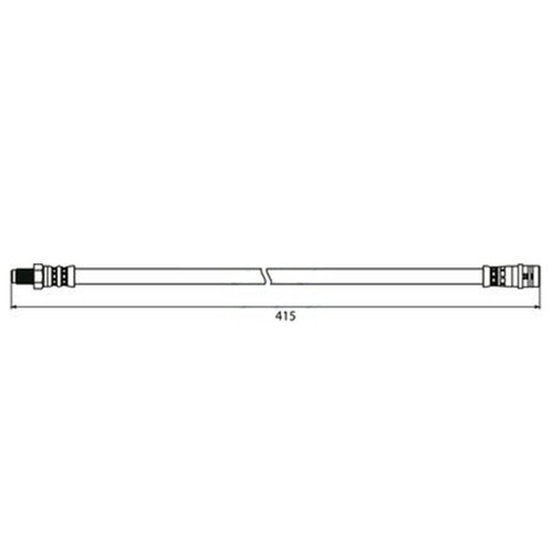 Front brake flexi hose - flexi,