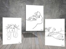 Pablo Picasso ink line drawing