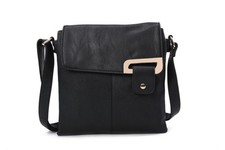 Black Leather Crossbody Bag