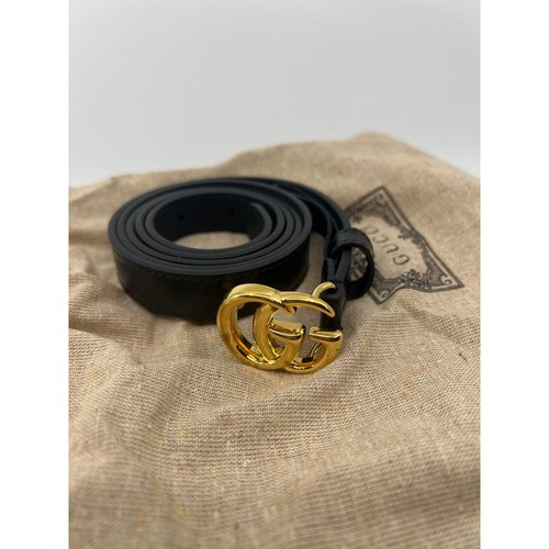 Gucci marmont black leather - gucci,