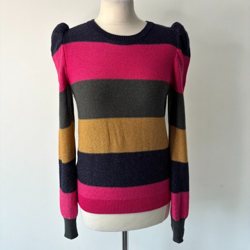Boden striped sparkle jumper - boden,