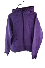 LULULEMON Scuba Purple Hoodie Chest size 40" Womens Full Zip Jumper Casual
