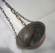Vintage copper trough tub old - trough,