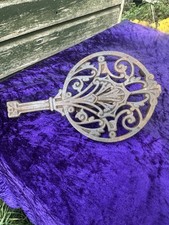 Vintage Antique Grate fireplace cast iron trivet~Nice Original Condition.