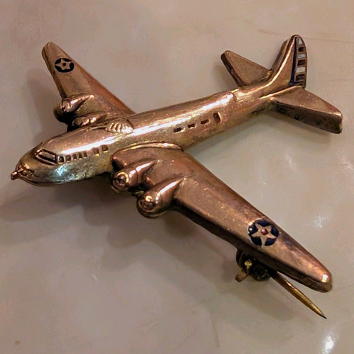 Wwii sweetheart pin metal - wwii,