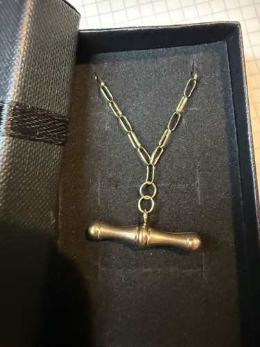 Vintage 9ct yellow gold - gold, t-bar