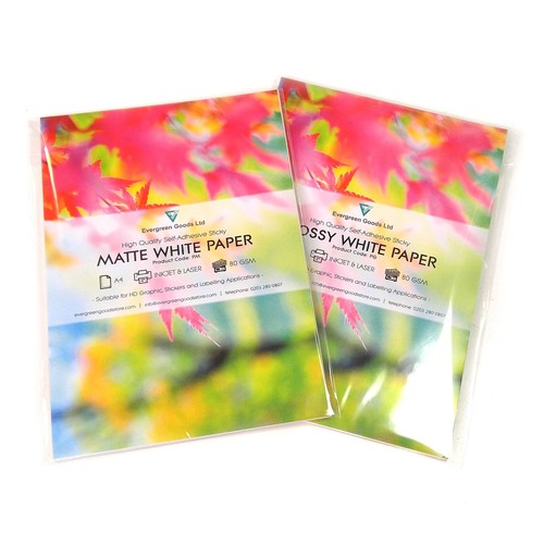 White matte gloss self - a4,