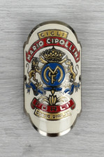 MARIO CIPOLLINI CYCLI FORLI - ENAMELLED METAL COAT OF ARMS - RARE - 6X3 CM - A