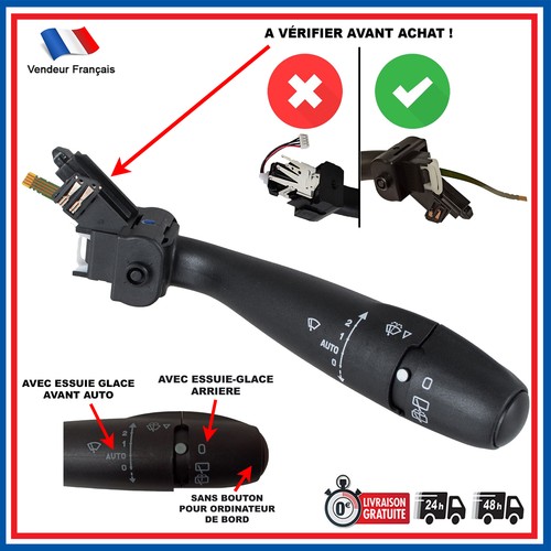 Partsline black wiper switch - wiper,