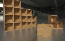 Record Storage Cube Box Crate Stackable osb 12" Vinyl LP Rack