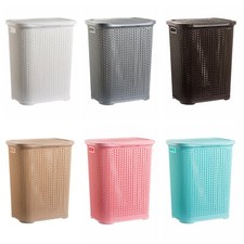 Chic Tall Knit Laundry Basket