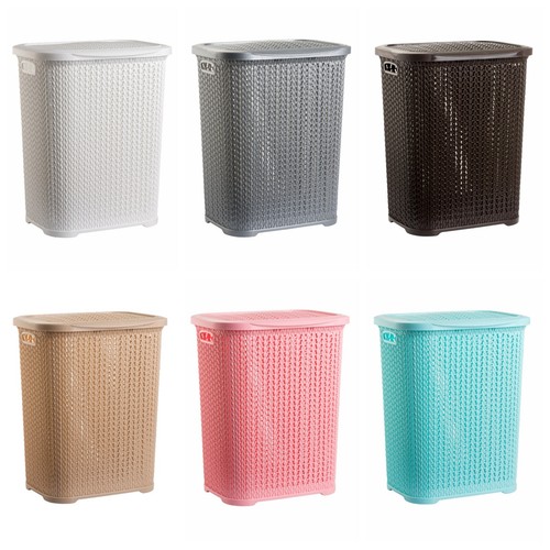 Chic tall knit laundry basket - tall,