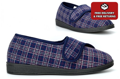 Mens wide fit - fit, slippers