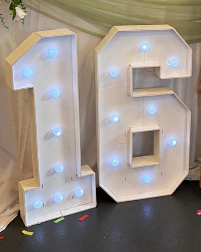 Light marquee number 16 - marquee,