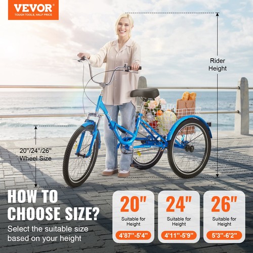 Folding adult tricycle - adult,