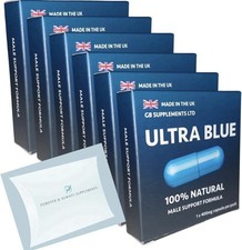 6x Ultra Blue Male 100% Natural Male support High Strength,Libido,Sex Drive400g