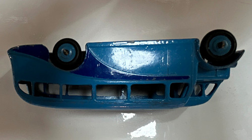 Blue vintage diecast coach - blue,