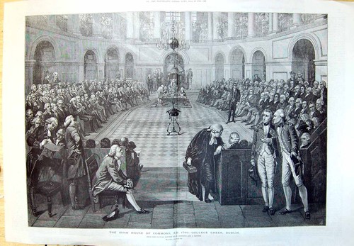 Antique old print the irish - antique,