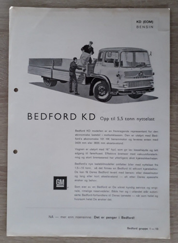 Bedford truck brochure - kd,