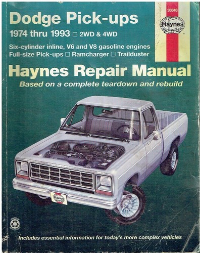 Dodge pick cyl v6 v8 - pick-up,
