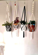 -Macrame Plant Hanger -Indoor Hanging Planter Basket Rope Pot Holder