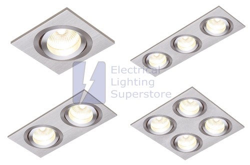 Square gu10 mains contemporary - square,