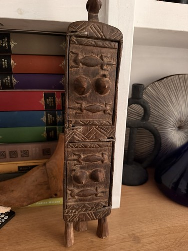 Vintage hand carved woode - vintage,