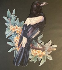 150 Shaped Piece Wooden Jigsaw Puzzle Majestic Magpie By Art Australia 