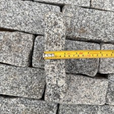 Silver tumbled granite cobble - silver,