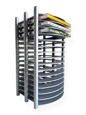 Vintage Retro CD Storage Tower Rack Desk Floor Table Free Standing Holds 15 CDs