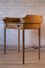 Victorian Pine Washstand With Two Drawers & A Gallery Back (872)