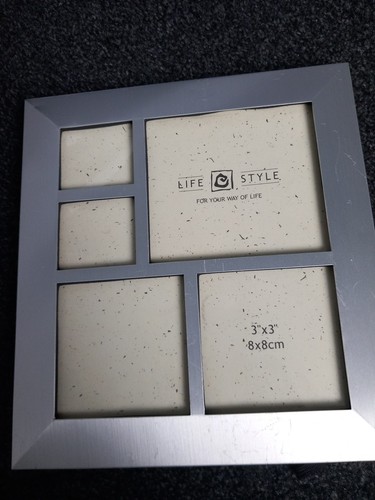 Brushed aluminum photo frame - photo,