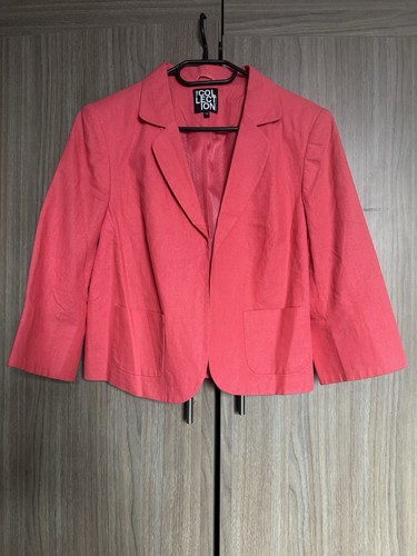 Women coral blazer size 14 - women's,
