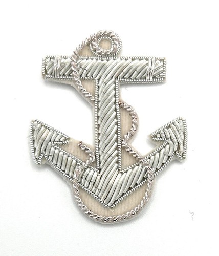 Badge anchor silver - badge,