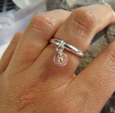 Sterling silver ring with - ring,