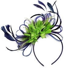Customised Feather Hair Fascinator on Headband Wedding Royal Ascot Races Bespoke
