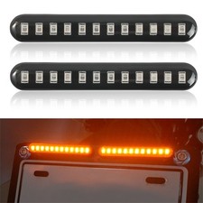 2x Universal 12LED Motorcycle Motorbike Turn Signal Indicators Light Lamp Amber