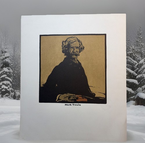 Mark twain art print william - art,