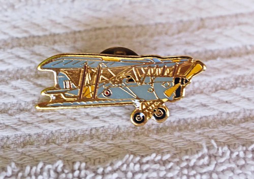 Three enamel plane pins - plane,