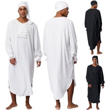 UK Men Victorian Nightgown