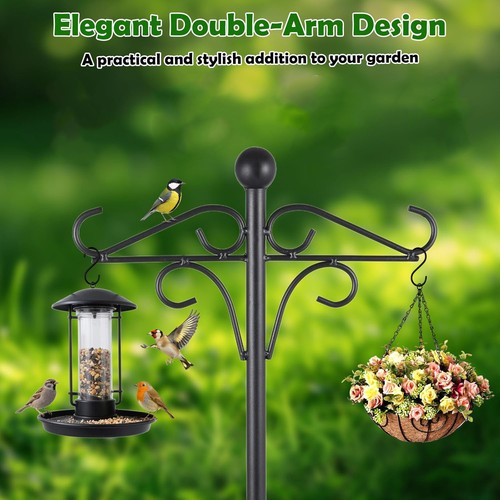 Bird feeder pole stand - bird,