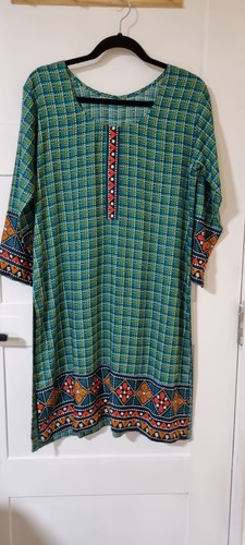 Eid fitted zip linen - zip, kurti